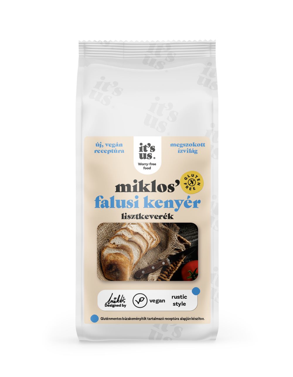 it's us Miklos'gluténmentes falusi kenyér lisztkeverék 500g (Tejmentes) /AKCIÓ! -10% kedvezménnyel kapható!